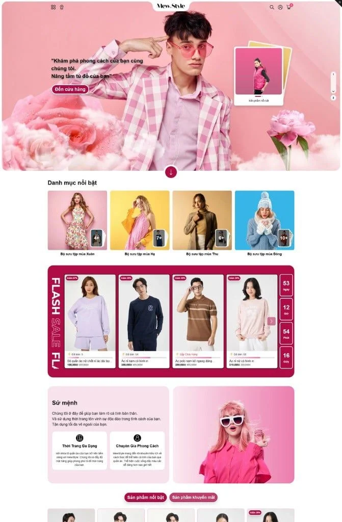 Theme thời trang Mew Style