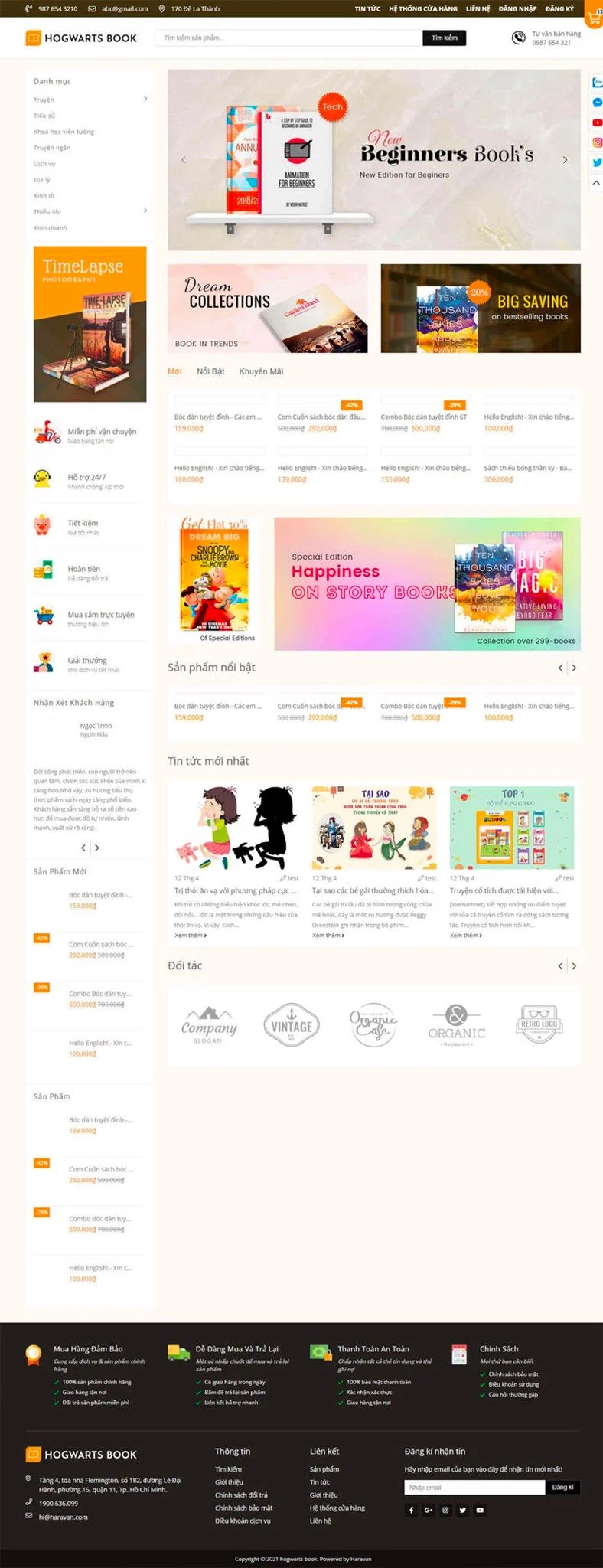 Theme sách Hogwarts Book