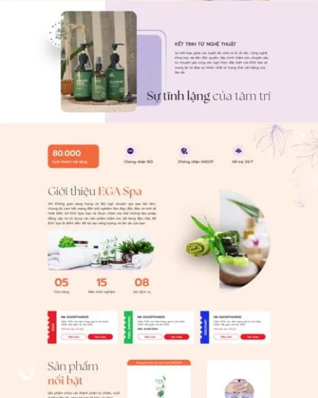 Theme làm đẹp EGA Spa