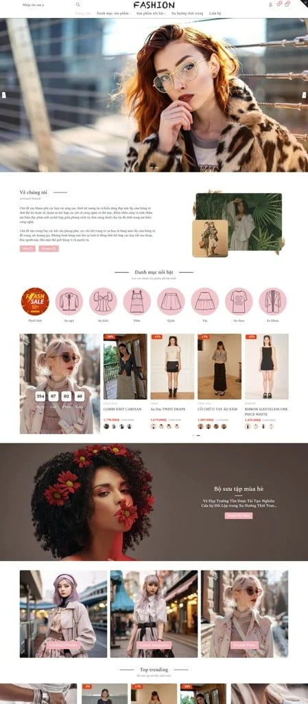 Theme F1GENZ Model Fashion - Thời trang phong cách