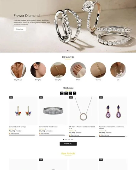 Theme trang sức WD Jewelry